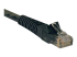Eaton Tripp Lite Series Cat6 Gigabit Snagless Molded (UTP) Ethernet Cable (RJ45 M/M), PoE, Black, 6 ft. (1.83 m) - Vänster vinkel