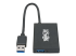Eaton Tripp Lite series USB 3.0 Hub SuperSpeed Slim 4 USB-A Ports 5Gbps Compact Aluminum - Vänster sida