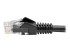 Eaton Tripp Lite Series Cat6 Gigabit Snagless Molded (UTP) Ethernet Cable (RJ45 M/M), PoE, Black, 7 ft. (2.13 m) - Närbild