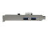 StarTech.com PCI Express (PCIe) SuperSpeed USB 3.0-kortadapter med 2 portar och UASP – LP4-ström - Vänster sida