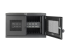 Eaton Tripp Lite Series 32-Device USB Charging Station Cabinet with Sync for Smartphones, Wall Mount and Desktop Options, 230V, Schuko CEE7 to C13 Plug, Black - Framsidan
