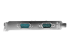 StarTech.com Native PCI express RS232 seriell-kortadapter med 2 portar och 16550 UART - Vänster sida
