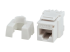 Eaton Tripp Lite Series Cat6a 110-Style Punchdown RJ45 Keystone Jack, White, TAA - Höger vinkel