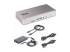 StarTech.com Thunderbolt 4 Multi-Display Docking Station, Quad/Triple/Dual Monitor Dock, 2x HDMI/2x DisplayPort, 7x USB Hub, 2.5 Gigabit Ethernet, 98W Power Delivery, for Windows/MacBook - Vänster vinkel