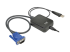 Eaton Tripp Lite series KVM Console to USB 2.0 Portable Laptop Crash Cart Adapter with File Transfer and Video Capture, 1920 x 1200 @ 60 Hz - Vänster vinkel