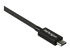 StarTech.com 2.6ft (80cm) Thunderbolt 3 Cable, 40Gbps, 100W PD, 4K/5K Video, Thunderbolt-Certified, Compatible w/ TB4/USB 3.2/DisplayPort - Närbild