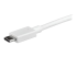 StarTech.com 3ft/1m USB C to DisplayPort 1.2 Cable 4K 60Hz, USB-C to DisplayPort Adapter Cable HBR2, USB Type-C DP Alt Mode to DP Monitor Video Cable, Compatible with Thunderbolt 3, White - Närbild