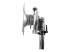 StarTech.com Dual Monitor Stand, Ergonomic Free Standing Dual Monitor Desktop Stand for two 24" VESA Mount Displays, Synchronized Height Adjustable, Double Monitor Pole Mount, Silver - Närbild