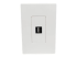 Eaton Tripp Lite Series Single-Gang 1-Port Wall Plate Keystone Cat5/Cat6 USB HDMI Dport RCA - Framsidan