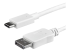 StarTech.com 3ft/1m USB C to DisplayPort 1.2 Cable 4K 60Hz, USB-C to DisplayPort Adapter Cable HBR2, USB Type-C DP Alt Mode to DP Monitor Video Cable, Compatible with Thunderbolt 3, White - Närbild