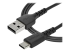 StarTech.com 1 m USB 2.0 till USB-C-kabel -&nbsp;svart&nbsp; - Närbild