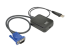 Eaton Tripp Lite series KVM Console to USB 2.0 Portable Laptop Crash Cart Adapter with File Transfer and Video Capture, 1920 x 1200 @ 60 Hz - Vänster vinkel