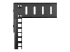 StarTech.com 8U 19" Wall Mount Network Rack, Adjustable Depth 12-20" 2 Post Open Frame Server Room Rack for AV/Data/ IT Communication/Computer Equipment/Switch with Cage Nuts & Screws - Närbild