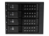 StarTech.com Flyttbart hyllfritt bakpanelställ i aluminium med hot swap-funktion för fyra 3,5" SAS II/SATA III - Framsidan