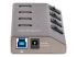 StarTech.com 4-Port Self-Powered USB-C Hub with Individual On/Off Switches, USB 3.0 5Gbps Expansion Hub w/Power Supply, Desktop/Laptop USB-C to USB-A Hub, 4x BC 1.2 (1.5A), USB Type C Hub - Vänster sida