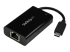 StarTech.com USB-C till Gigabit-nätverksadapter med PD-laddning - Höger vinkel