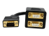 StarTech.com 30 cm VGA till 2x VGA-videosplitterkabel – M/F - Framsidan
