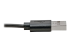 Eaton Tripp Lite Series USB-A to USB-C Cable, Right-Angle USB-C, USB 2.0, (M/M), 3 ft. (0.91 m) - Vänster sida