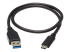 Eaton Tripp Lite Series USB-C to USB-A Cable (M/M), USB 3.2 Gen 2 (10 Gbps), Thunderbolt 3 Compatible, 20-in. (50.8 cm) - Framsidan
