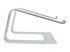 StarTech.com Laptop Stand for Desk, 5kg/11lb, Aluminum, Silver, Ergonomic - Vänster sida