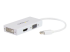 StarTech.com Travel A/V Adapter: 3-in-1 Mini DisplayPort to VGA DVI or HDMI Converter - Vänster vinkel