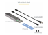 StarTech.com USB-C 10Gbps to M.2 NVMe or M.2 SATA SSD Enclosure, Tool-free M.2 PCIe/SATA NGFF SSD Enclosure, Portable Aluminum Case, USB Type-C & USB-A Host Cables, For 2230/2242/2260/2280 - Höger vinkel