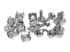 StarTech.com M5 Mounting Screws and Cage Nuts for Server Rack Cabinet - Flera vinklar