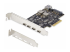 StarTech.com 5-Port USB PCIe Card, USB 3.2 10Gbps, PCI Express Card with 4x USB-C Ports, 1x USB-A Internal Port, USB PCIe Controller Card, Windows/macOS/Linux - Höger vinkel