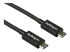 StarTech.com 2.6ft (80cm) Thunderbolt 3 Cable, 40Gbps, 100W PD, 4K/5K Video, Thunderbolt-Certified, Compatible w/ TB4/USB 3.2/DisplayPort - Närbild