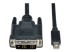 Eaton Tripp Lite Series Mini DisplayPort 1.2 to DVI Adapter Cable (M/M), 1080p, 6 ft. (1.8 m) - Närbild