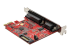 StarTech.com PCIe-kort med seriell och parallell port - Ovansidan