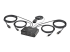 StarTech.com 2-Port USB-C Cable KVM Switch, 4K 60Hz DisplayPort Output, Compact KVM with 4ft/1.2m USB Type-C/Audio Integrated Cables, Bus Powered - Höger vinkel