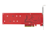 StarTech.com Dual M.2 PCIe SSD Adapter Card, x8 / x16 Dual NVMe or AHCI M.2 SSD to PCI Express 4.0, Up to 7.8GBps/Drive, For 2242/2260/2280/22110mm PCIe M-Key M2 SSDs, Bifurcation Required - Undersidan