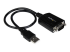 StarTech.com 30 cm USB till RS232 seriell DB9 kabeladapter med COM-retention - Höger vinkel
