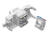 Eaton Tripp Lite Series Cat6/Cat5e Toolless Keystone Jack RJ45 Shuttered, Dust Cap PoE/PoE+ Compliant, White, TAA - Insida