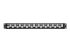 Eaton Tripp Lite Series 24-Port 1U Rack-Mount Cat6a/Cat6/Cat5e Offset Feed-Through Patch Panel with Cable Management Bar, RJ45 Ethernet, TAA - Framsidan