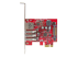 StarTech.com PCI Express USB 3.0-kort med 3 portar + Gigabit Ethernet - Ovansidan