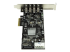 StarTech.com PCI Express (PCIe) SuperSpeed USB 3.0-kortadapter med 4 portar och 2 dedicerade kanaler på 5 Gbps – UASP – SATA/LP4-ström - Höger sida