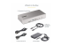 StarTech.com Thunderbolt 4 Multi-Display Docking Station, Quad/Triple/Dual Monitor Dock, 2x HDMI/2x DisplayPort, 7x USB Hub, 2.5 Gigabit Ethernet, 98W Power Delivery, for Windows/MacBook - Vänster vinkel