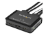 StarTech.com 2 Port USB 4K60Hz DisplayPort KVM-switch med inbyggda kablar - Närbild