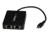 StarTech.com USB-C till dubbel Gigabit Ethernet-adapter med USB-port (Type-A) - Vänster vinkel