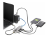 StarTech.com 3-Port USB-C Hub with 2.5 Gigabit Ethernet and 100W Power Delivery Passthrough Laptop Charging, USB-C to 2x USB-A/1x USB-C, USB 3.2 10Gbps Type-C Adapter Hub - Vänster vinkel