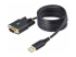 StarTech.com 6.6ft (2m) USB to Serial Adapter Cable, COM Retention, RS232 - Höger vinkel