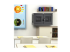 Eaton Tripp Lite Series 32-Device USB Charging Station Cabinet with Sync for Smartphones, Wall Mount and Desktop Options, 230V, Schuko CEE7 to C13 Plug, Black - Vänster vinkel