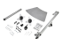 StarTech.com Dual Monitor Stand, Ergonomic Free Standing Dual Monitor Desktop Stand for two 24" VESA Mount Displays, Synchronized Height Adjustable, Double Monitor Pole Mount, Silver - Flera vinklar