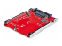 StarTech.com M.2 to U.3 Adapter, For M.2 NVMe SSDs, PCIe M.2 Drive to 2.5inch U.3 (SFF-TA-1001) Host Adapter/Converter, TAA Compliant - Höger vinkel