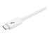 StarTech.com 6.6ft (2m) Thunderbolt 3 Cable, 20Gbps, 100W PD, 4K Video, Thunderbolt-Certified, Compatible w/ TB4/USB 3.2/DisplayPort - Höger vinkel