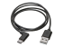 Eaton Tripp Lite Series USB-A to USB-C Cable, Right-Angle USB-C, USB 2.0, (M/M), 3 ft. (0.91 m) - Framsidan