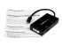 StarTech.com A/V-reseadapter: 3-i-1 Mini DisplayPort till VGA-, DVI- eller HDMI-konverterare - Vänster vinkel