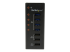 StarTech.com USB 3.0-hubb med 4 portar plus 3 dedicerade USB-laddningsportar (2x 1A & 1x 2A) – väggmonterbart metallhölje - Framsidan